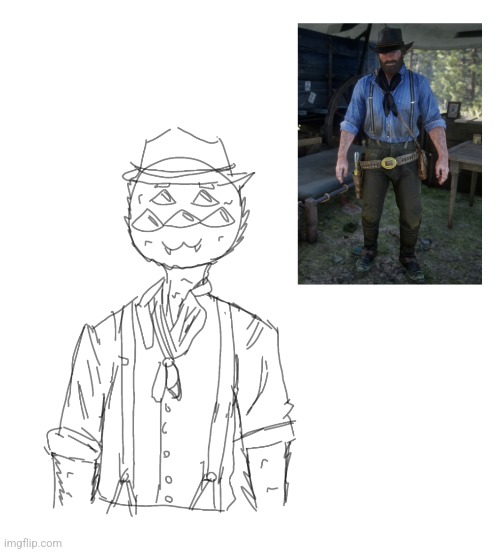 Don't think I ever actually posted this little gay cowboy | made w/ Imgflip meme maker