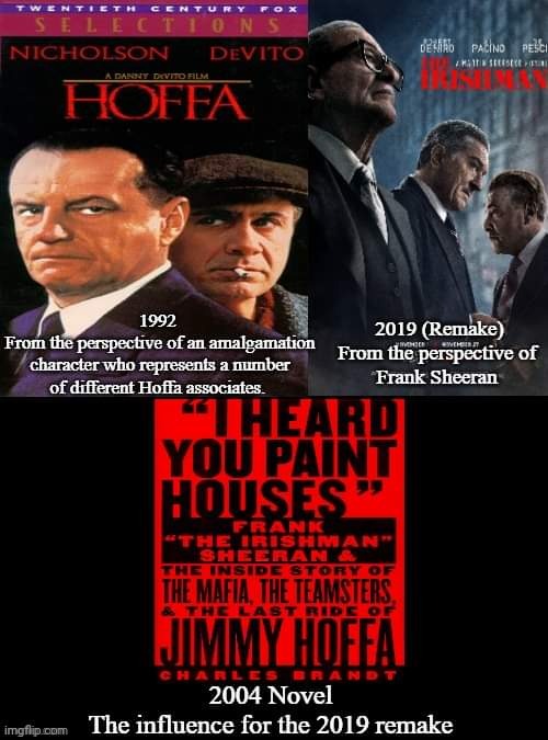 Hoffa | image tagged in hoffa,the irishman,i heard you paint houses,jack nicholson and danny de vito,al pacino and robert de niro,memes | made w/ Imgflip meme maker