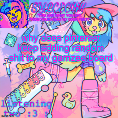 THIS IS SYLCEON SPEAKJIN AND UR LISTENIN 2 4LUNG!! | why does pinterest keep adding random shit to my gamzee board | image tagged in this is sylceon speakjin and ur listenin 2 4lung | made w/ Imgflip meme maker