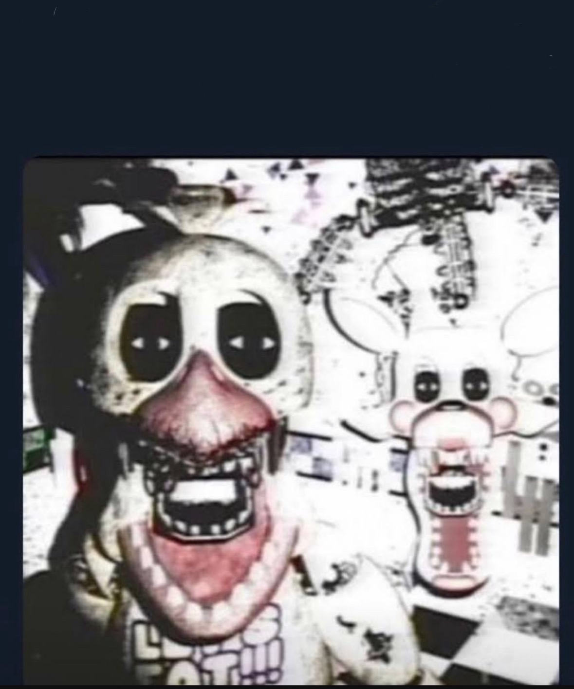 High Quality Creepy fnaf VHS Blank Meme Template