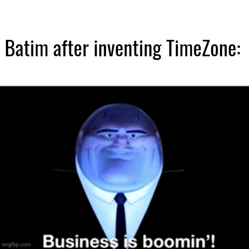 Myself meme slander | Batim after inventing TimeZone: | image tagged in slander,memes,funny,batim,timezone,cartoon | made w/ Imgflip meme maker