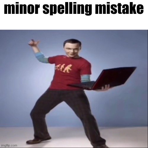 "Aand... BAZINGA!" ahh pose | minor spelling mistake | image tagged in aand bazinga ahh pose | made w/ Imgflip meme maker