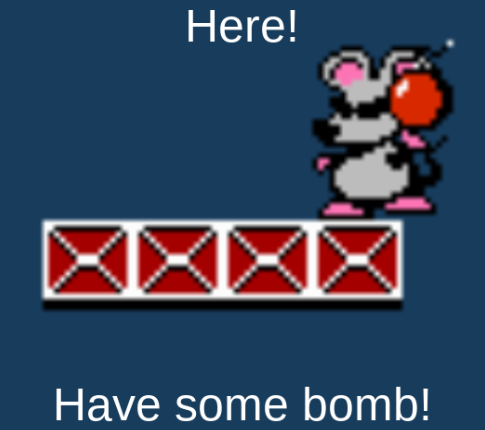 Here! Have some bomb! Blank Meme Template