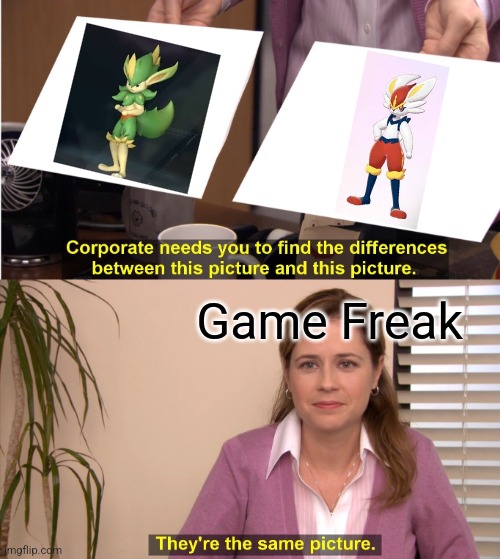 They're The Same Picture Meme | Game Freak | image tagged in memes,they're the same picture | made w/ Imgflip meme maker