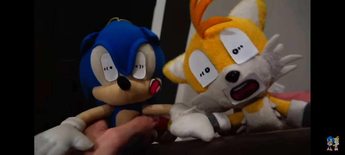 Scared sonic tails Blank Meme Template
