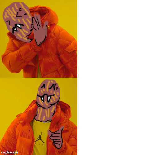 High Quality Drake Hotline Bling But spider (by thespiderinthecorner) Blank Meme Template