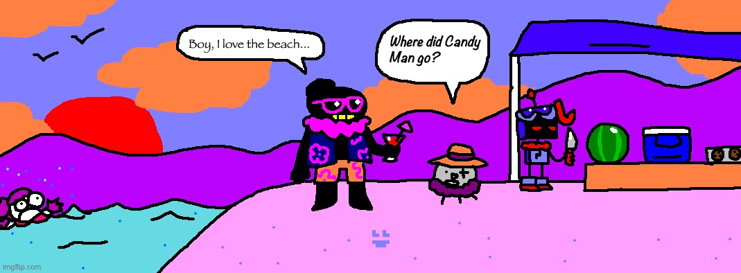 Chaos crew is on vacation… | image tagged in drawing | made w/ Imgflip meme maker