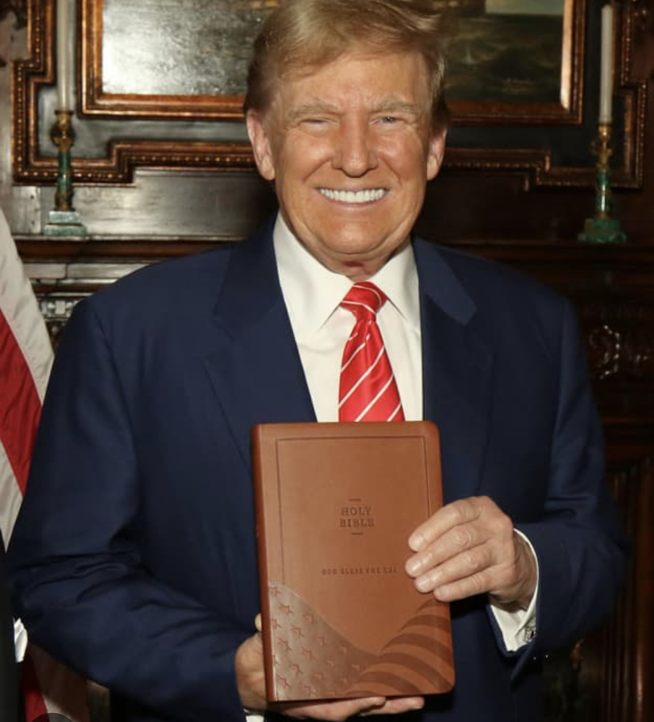 High Quality Trump bible Blank Meme Template