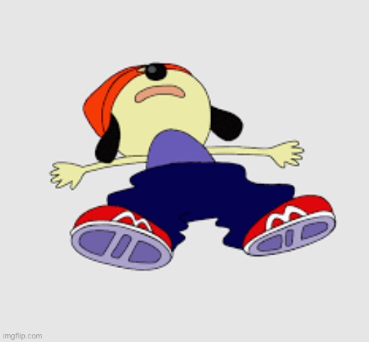 Parappa dead | image tagged in parappa dead | made w/ Imgflip meme maker