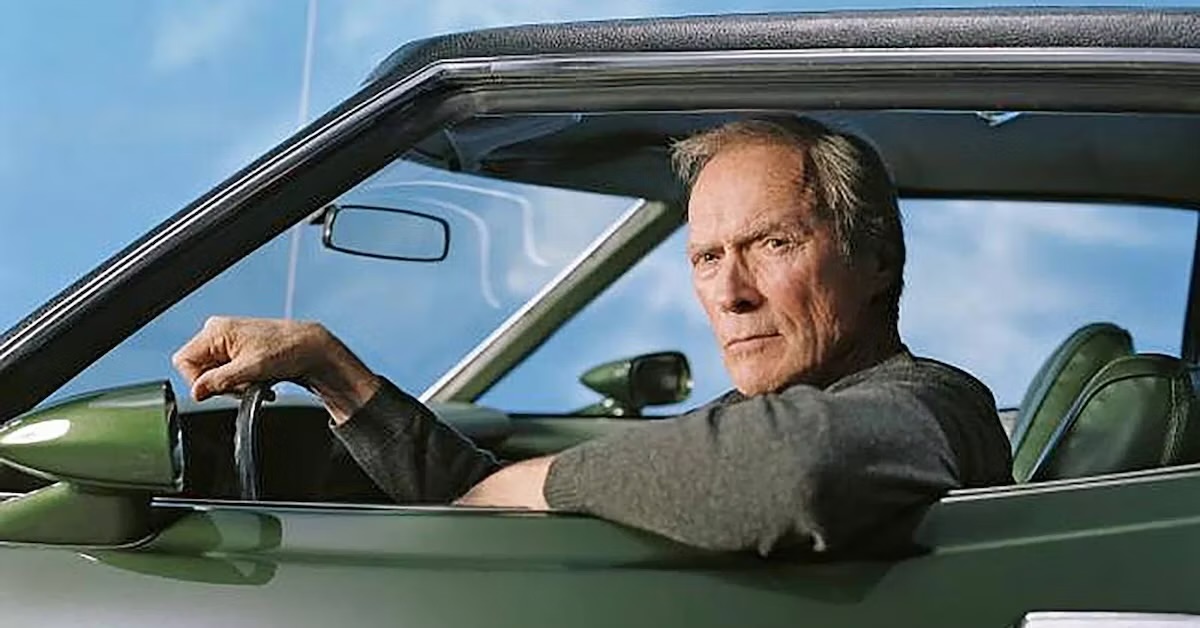Clint Eastwood driving Blank Meme Template