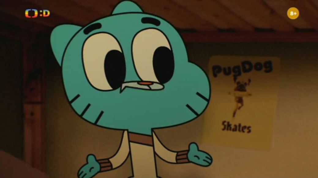 High Quality Gumball closing his mouth 4 Blank Meme Template