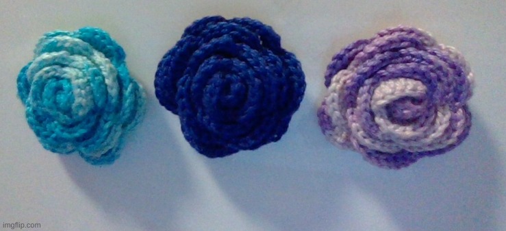 Roses | image tagged in roses,crochet | made w/ Imgflip meme maker