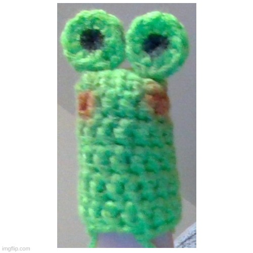 Frog | image tagged in frog,crochet,cute | made w/ Imgflip meme maker