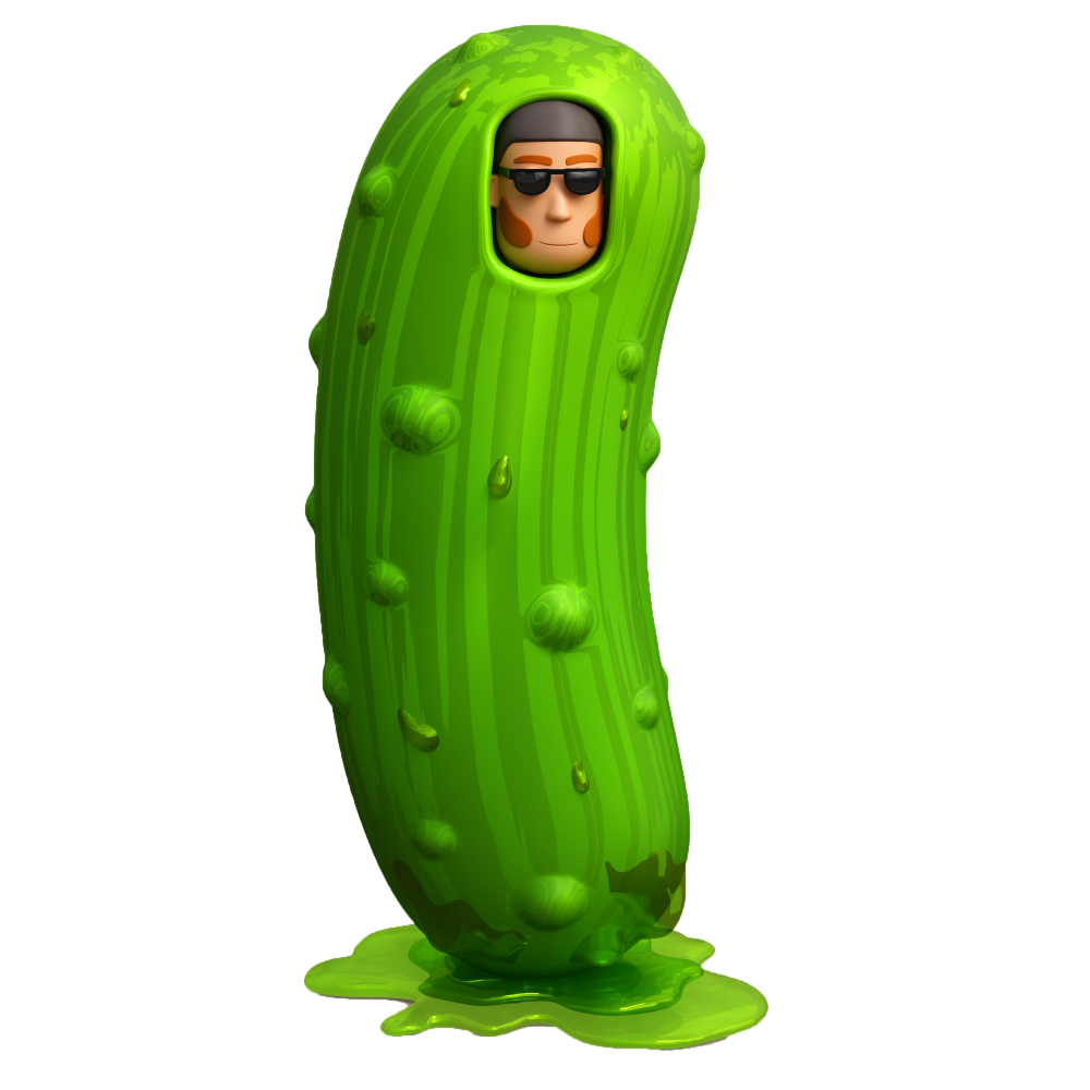 High Quality Average Pickle Blank Meme Template
