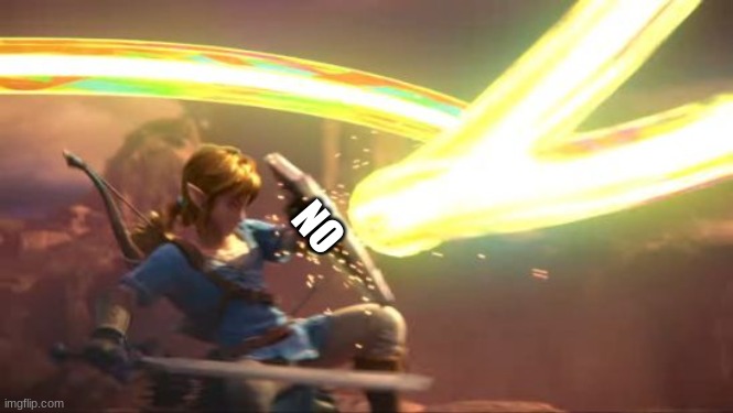 Link Defense World Of Light | NO | image tagged in link defense world of light | made w/ Imgflip meme maker