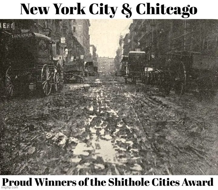 Shithole Cities of the Century: New York City & Chitcago | image tagged in shithole,shithole cities,shithole cities award,proud boys,shitpost,virtual reality | made w/ Imgflip meme maker