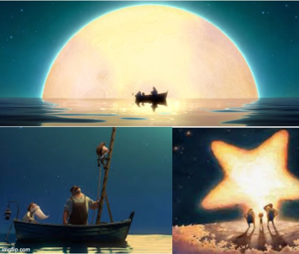 La Luna, Feast, Piper: non-verbal storytelling for the win | image tagged in pixar,short,movie,storytelling grandpa | made w/ Imgflip meme maker
