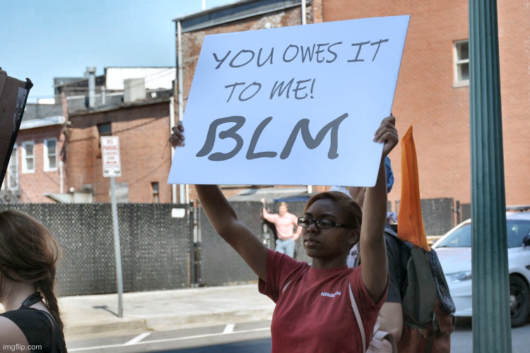 BLM Protester's Real Agenda | image tagged in blm protester's real agenda | made w/ Imgflip meme maker