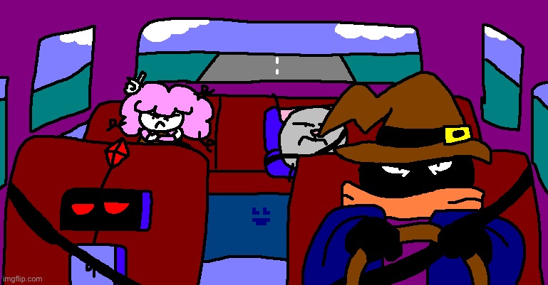 Chaos crew on their way to the beach | image tagged in drawing | made w/ Imgflip meme maker