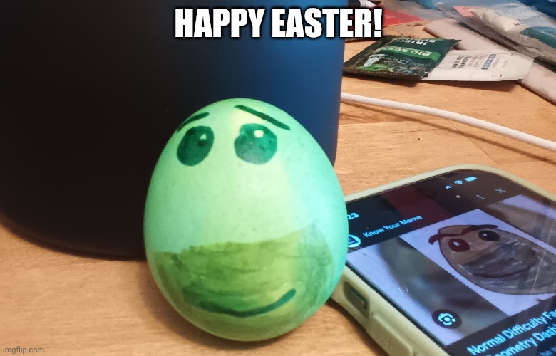 HAPPY EASTER!! | HAPPY EASTER! | image tagged in easter,egg | made w/ Imgflip meme maker