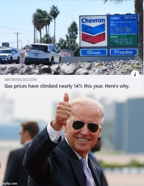 Here's Why... | image tagged in biden thumbs up | made w/ Imgflip meme maker