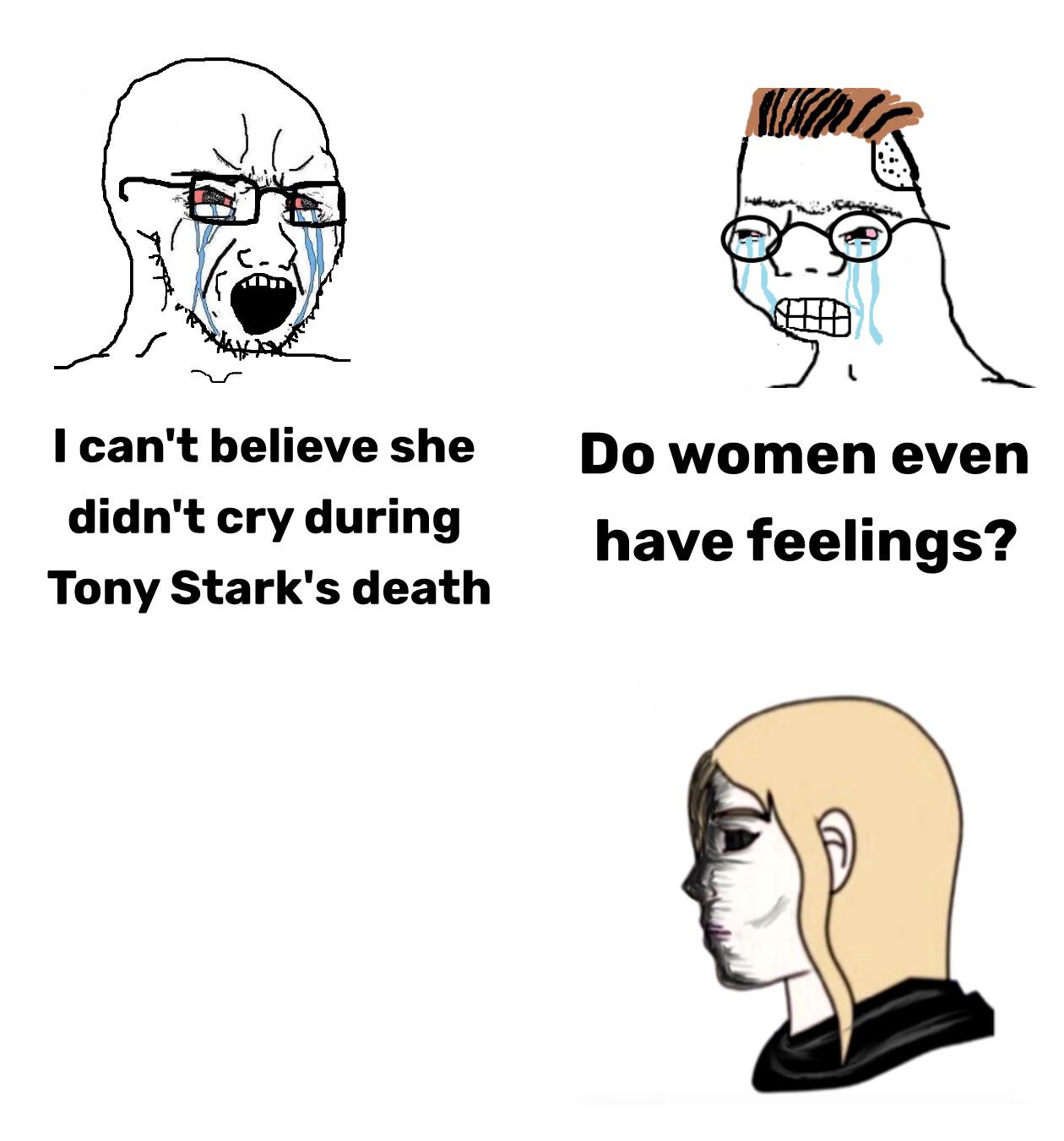 High Quality Do women have feelings Blank Meme Template