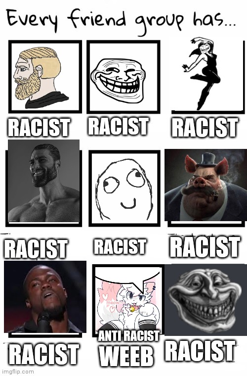 ANTI RACIST | made w/ Imgflip meme maker