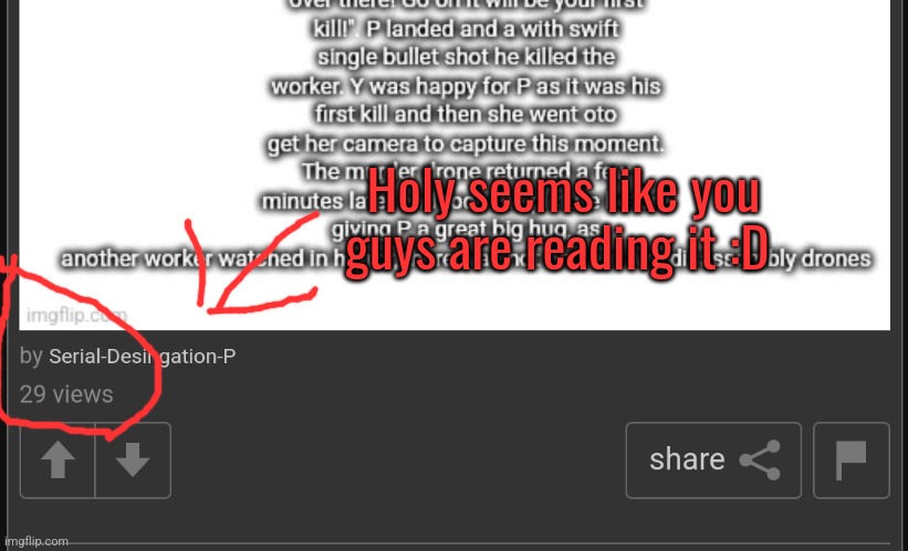 WOW | Holy seems like you guys are reading it :D | made w/ Imgflip meme maker