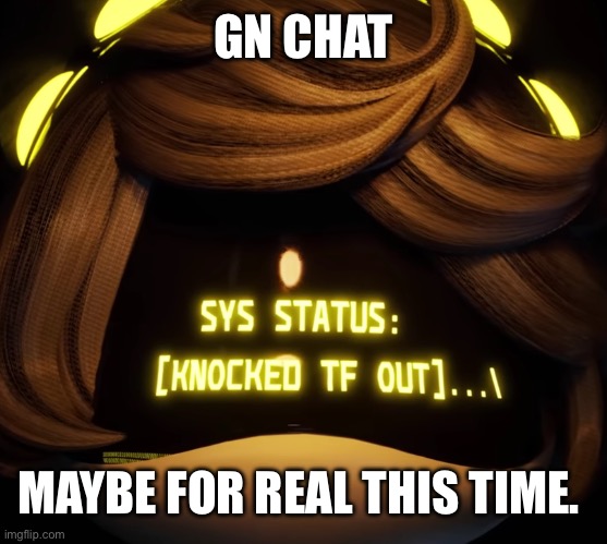 A wonderful end to my birthday | GN CHAT; MAYBE FOR REAL THIS TIME. | image tagged in gn chat | made w/ Imgflip meme maker