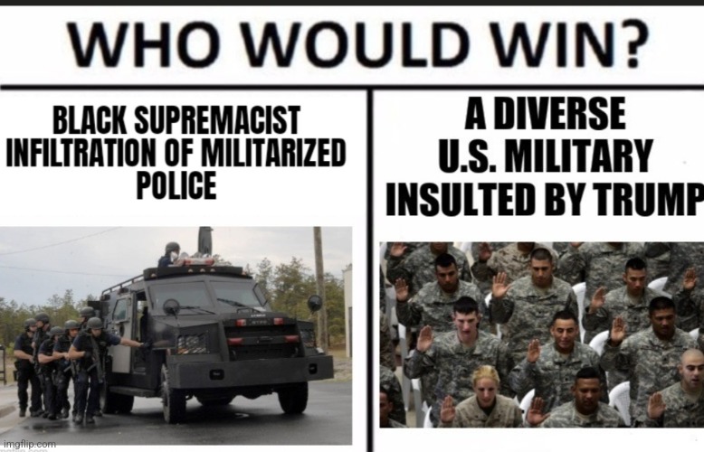 Who would win, black supremacy meme | image tagged in who would win black supremacy meme,black privilege meme | made w/ Imgflip meme maker