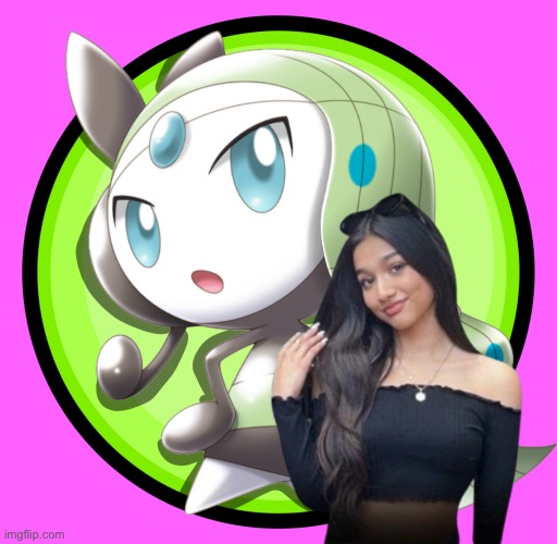 Jasmine with Meloetta | image tagged in meloetta,youtube,girl,girls,deviantart,pokemon | made w/ Imgflip meme maker