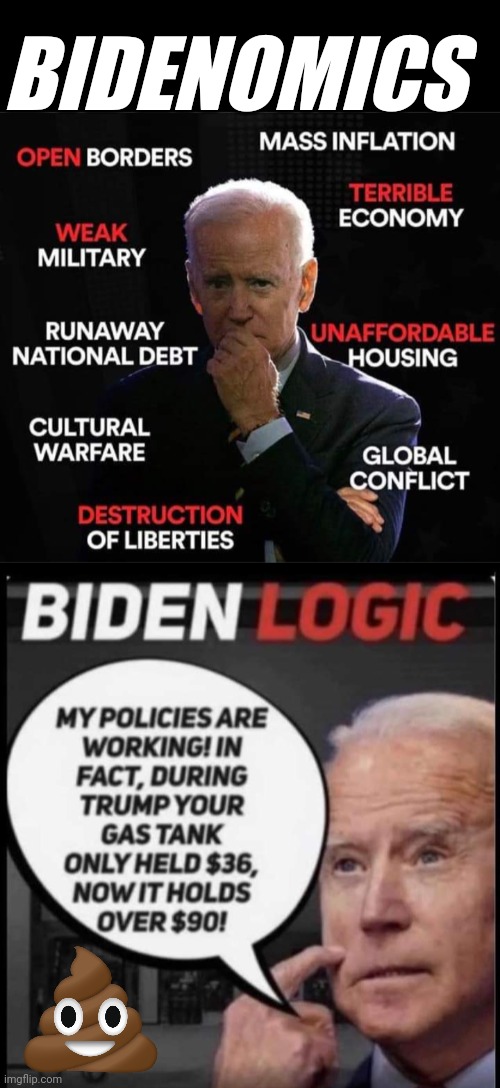 Bidenomics Biden problems | BIDENOMICS | image tagged in black box,joe biden,fool | made w/ Imgflip meme maker