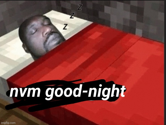 goodnight | nvm good-night | image tagged in goodnight | made w/ Imgflip meme maker