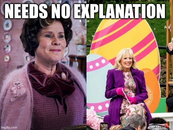 First Lady: Dolores Umbridge | NEEDS NO EXPLANATION | image tagged in funny,they're the same picture,dolores umbridge,first lady,harry potter meme,harry potter | made w/ Imgflip meme maker