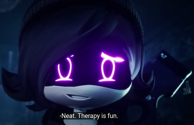 High Quality Murder Drones neat therapy is fun Blank Meme Template