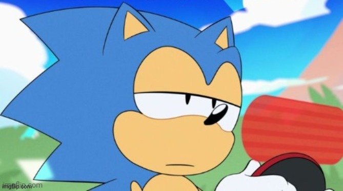 sonic unamused | image tagged in sonic unamused | made w/ Imgflip meme maker