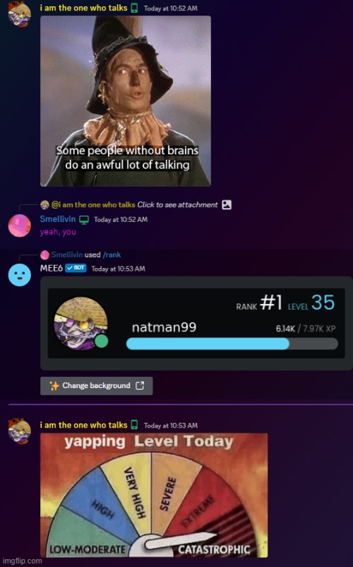 now hes just sending react gifs :sob: | made w/ Imgflip meme maker