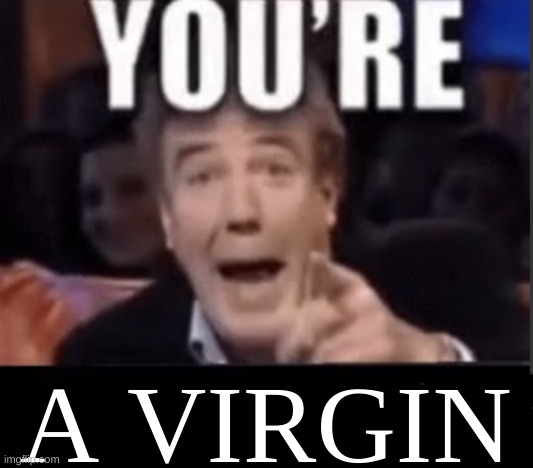 You're X (Blank) | A VIRGIN | image tagged in you're x blank | made w/ Imgflip meme maker