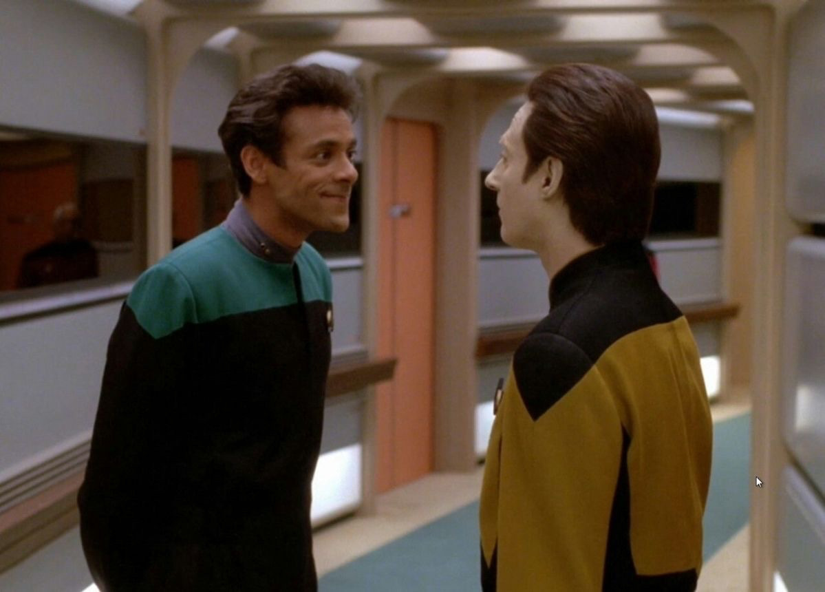 Bashir Data Star Trek TNG Julian Blank Meme Template