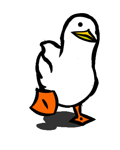 duck walking Blank Meme Template