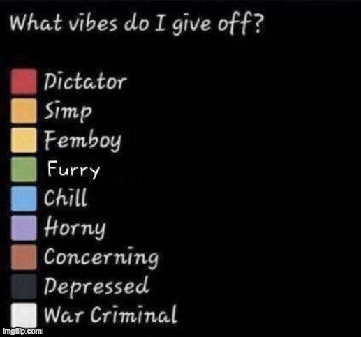 orange only for scarf | image tagged in what vibes do i give off | made w/ Imgflip meme maker