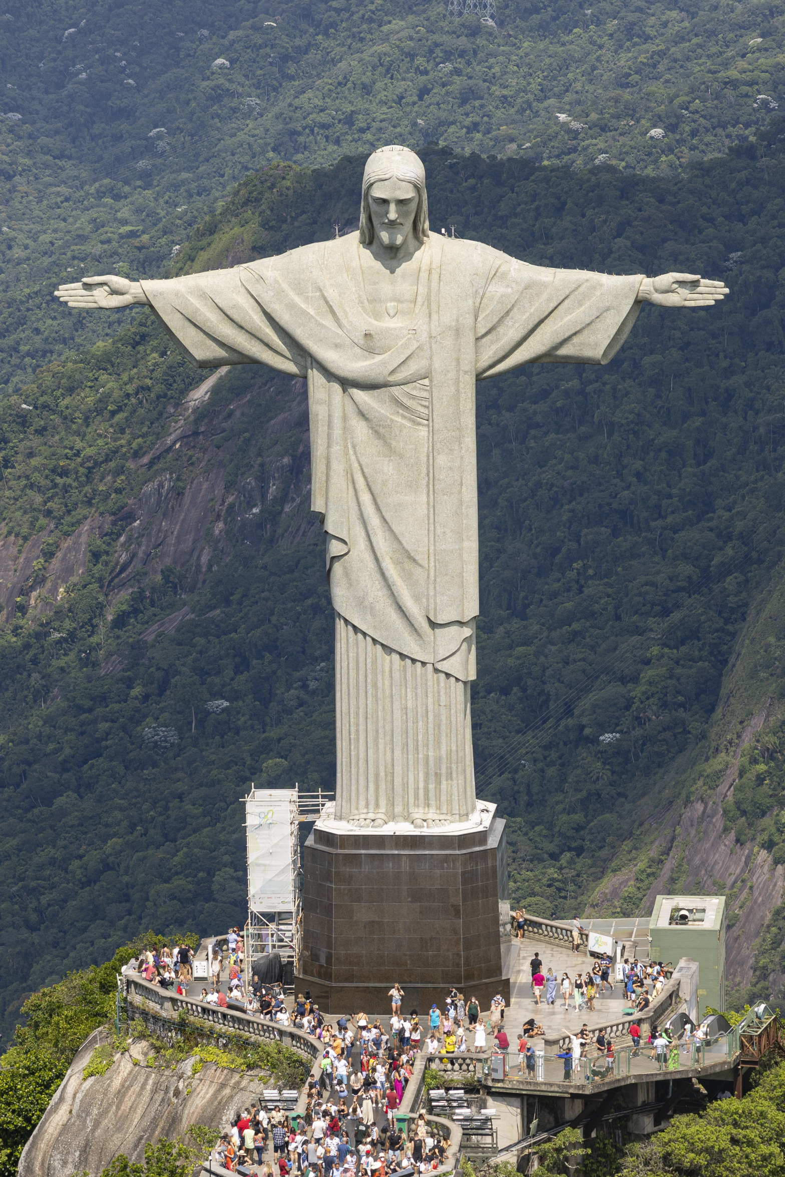 High Quality Giant Jesus Statue Blank Meme Template