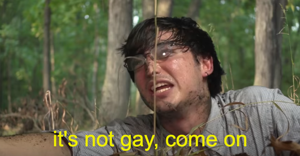 filthy frank it's not gay, come on Blank Meme Template