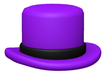 Purple Top Hat Blank Meme Template