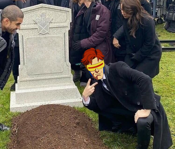 High Quality Cyclops Tombstone Blank Meme Template