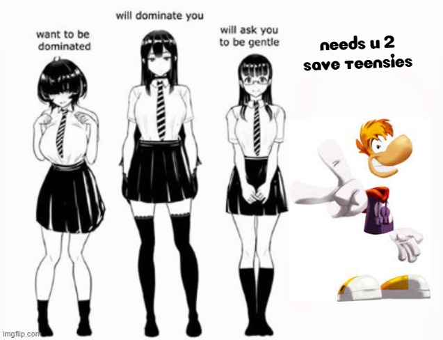 real | needs u 2 save teensies | image tagged in domination stats,rayman | made w/ Imgflip meme maker