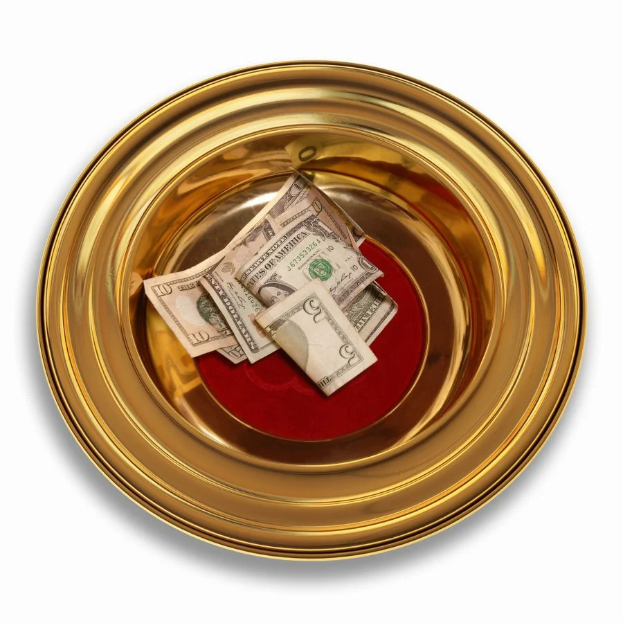 Collection Plate Money Church Blank Meme Template