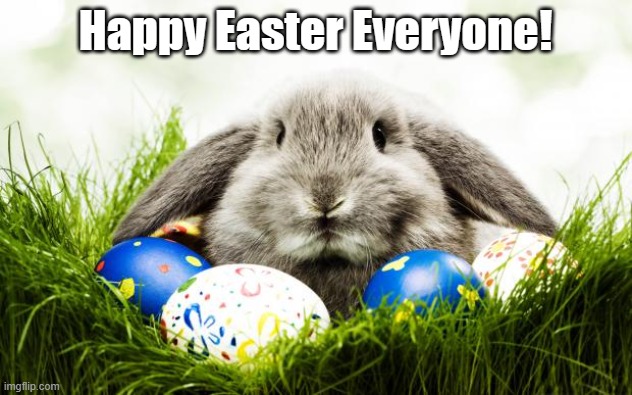 Happy Easter | Happy Easter Everyone! | image tagged in easter bunny | made w/ Imgflip meme maker