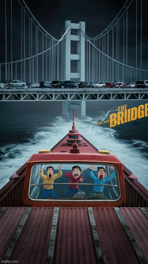the bridge is crazy | image tagged in baltimore,bridge,shitpost,offensive,disney | made w/ Imgflip meme maker