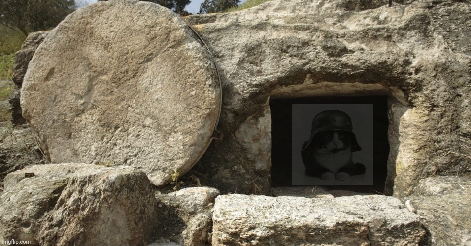 Gm chat | image tagged in jesus christ empty tomb | made w/ Imgflip meme maker